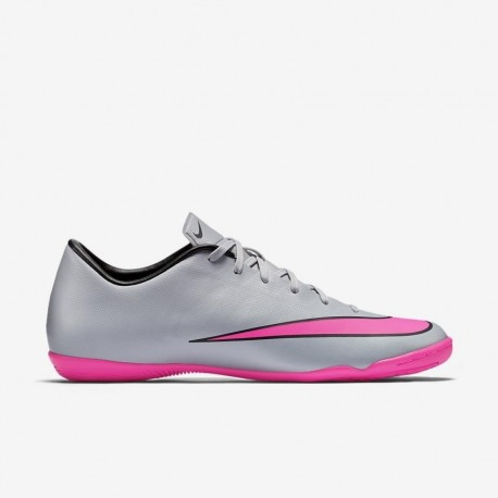 Tenis Nike Mercurial Victory V IC - Gris con Rosa
