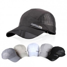 Moda para hombre verano deporte al aire libre del sombrero de béisbol Correr Visor Cap ajustable Gris oscuro - Envío Gratuito