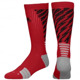 Calcetas para Basketball Adidas Traxion Shockwave Crew para Caballero - Rojo + Negro - Envío Gratuito