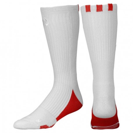Calcetas para Basketball Adidas D-Rose Crew Socks para Caballero - Gris + Rojo - Envío Gratuito