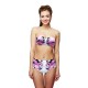Woogoing WG81797pi Retro High Waist Floral Pattern Bikini Set Purple - Envío Gratuito