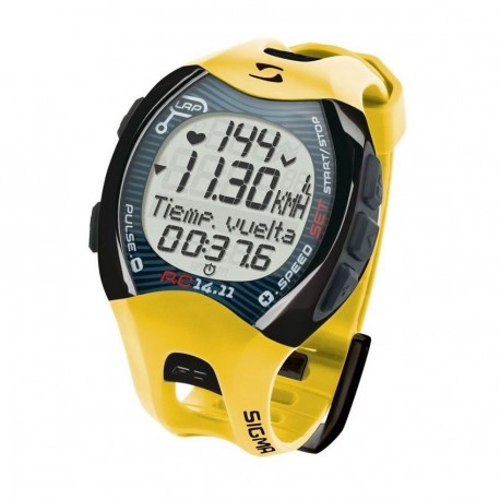 Reloj deportivo Sigma Rc 14.11 Amarillo - Envío Gratuito