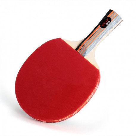 REIZ Raqueta para Ping Pong Tenis + Bolsa Cover Deporte Entrenamiento Negro Rojo - Envío Gratuito