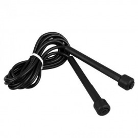 CUERDA DE SALTAR COMBA SALTADOR PVC MANGOS PP NEGRO DEPORTE - Envío Gratuito