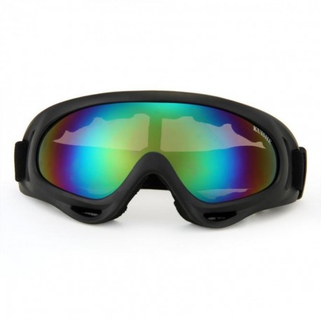 Gafas Protección para Moto Motocross Esqui Deporte Ajustable Negro - Envío Gratuito