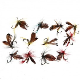 Set 12Pcs Señuelos Lure Moscas Pluma Metal para Pesca Deporte - Envío Gratuito