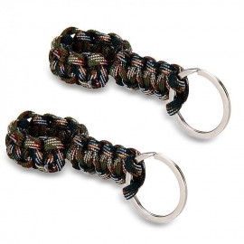 2pcs Cuerda Trenzada Militar + Hebilla Metal Verde para Exterior Deporte - Envío Gratuito