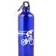 Ciclismo acampan Deportes aleación de aluminio botella de agua 750ml Azul al aire libre - Envío Gratuito