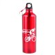 Ciclismo acampan Deportes aleación de aluminio botella de agua 750ml Red Exterior - Envío Gratuito