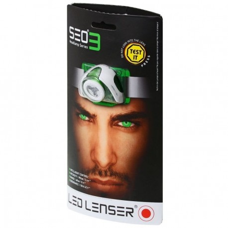 LED Lenser SeO3 Linterna frontal (Verde) - Envío Gratuito