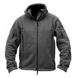 Softshell Jacket Polartec Thermal Al Aire Libre Escudo Deporte Senderismo Polar Con Capucha Gris - Envío Gratuito