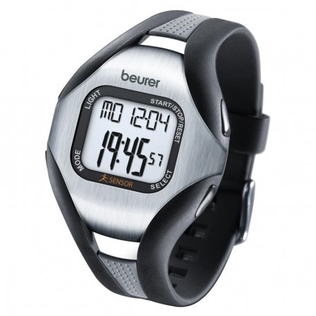 Reloj Monitor de Pulso Beurer PM18-Negro con Gris - Envío Gratuito