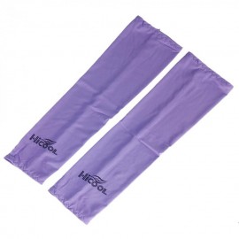 ELENXS Hombres o Mujeres Sun Uv Protección mangas del brazo Covers Cuff Polé Refrigerador cómodo Sun-Proof Cusual Soft Purple - 