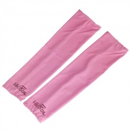 ELENXS Hombres o Mujeres Sun Uv Protección mangas del brazo Covers Cuff Polé Refrigerador cómodo Sun-Proof Cusual Soft Pink - En