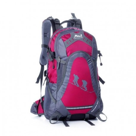 Al Aire Libre Camping Montañismo Senderismo Viaje Mochila Bolsa de deporte (Rosa roja) - Envío Gratuito