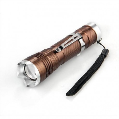 Linterna CREE XML T6 5 Modos 1600LM Flashlight Brillante Clip Deporte Bronce Xmas Christmas la Navidad - Envío Gratuito