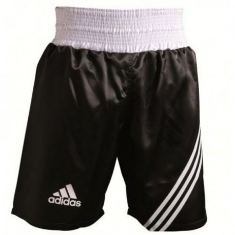 Short de Boxeo Adidas ADISMB02-Negro con Blanco - Envío Gratuito