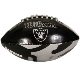 Balón de Americano Juvenil NFL Wilson WTF1534 RAID-Negro con Gris - Envío Gratuito