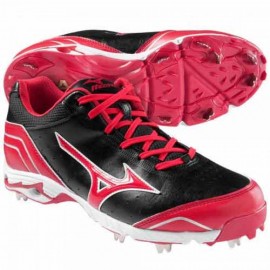 Spike Metal Mizuno 9 Classic 7 Negro Rojo 28 - Envío Gratuito