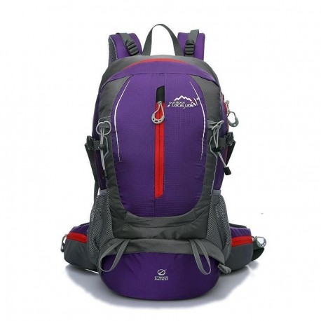 35L Moda Hombro ocio deportivo al aire libre a Caballo Bolsa Mochila Mochila Montañismo (morado) - Envío Gratuito