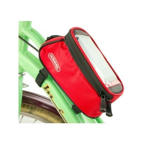 Bolsa Maletin Bicicleta Celular Roswheel Rojo - Envío Gratuito