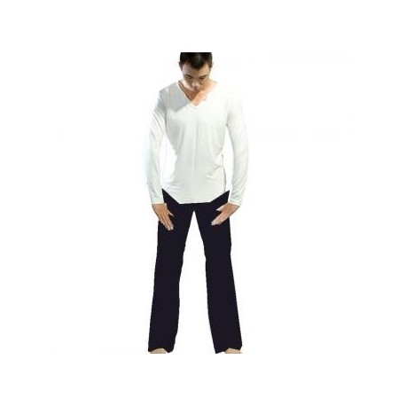 La moda masculina de manga larga pantalón largo (blanco) (negro) del Deporte Ropa de Yoga - Envío Gratuito