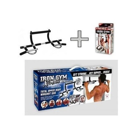 Iron Gym Xtreme Multifuncional 5 en 1 Abdomen Pecho Brazo Hombro IRONGYM04-Negro - Envío Gratuito