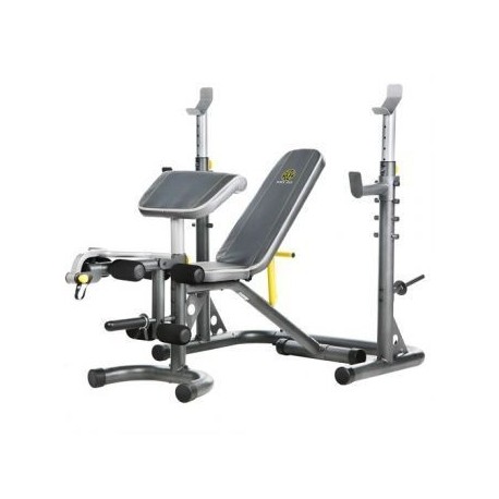 Banca Para Pecho Olimpica Gold´s Gym Banca De Ejercicios GoldsGym Para Pecho-Gris - Envío Gratuito