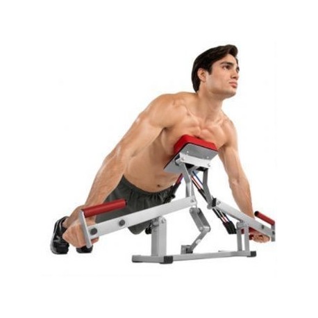 Ejercitador Push Steel Brazo Pecho Abdomen 3 Bandas De Resistencia PUSH-01 Plegable -Rojo - Envío Gratuito