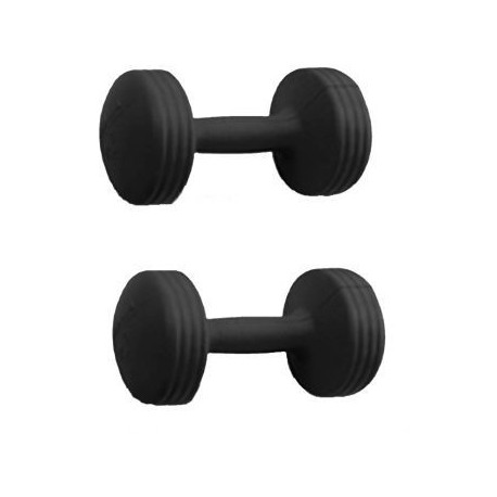 Set de Mancuernas de 1 Kg c/u Energym-Negro - Envío Gratuito