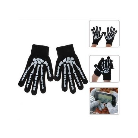 Guantes para pantalla táctil como el iPhone 5 / iPad Mini - Negro + blanco - Envío Gratuito