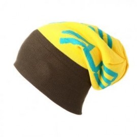 Sombreros de invierno Gorra de esquí de punto MO014-Amarillo - Envío Gratuito