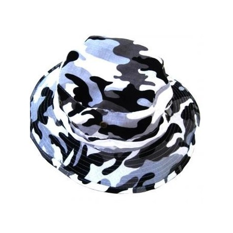 Elenxs Militar Ejército Bucket Boonie Gorra camping Pesca Senderismo nuevo camo blanco - Envío Gratuito