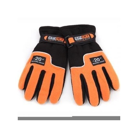 Elenxs Snowboard Cálido Invierno Mujeres Esquí Montar Motocicleta Guantes nueva naranja - Envío Gratuito