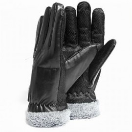 Guantes Blackmamut Mediano Alaska color liso de ViniPiel estilo mate Palma antiderrapante -negro - Envío Gratuito