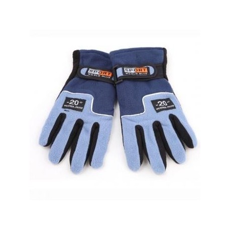 Invierno Mujeres Esquí Montar Motocicleta Guantes Snowboard caliente nueva de color azul oscuro - Envío Gratuito