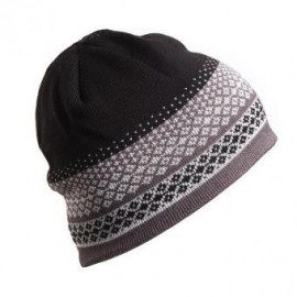 Sombreros de invierno Gorra de esquí de punto MO013-Negro - Envío Gratuito
