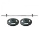 Set de 2 piezas de barra 46”Gimpack+Dos Discos de 5KG-Gris con Negro - Envío Gratuito