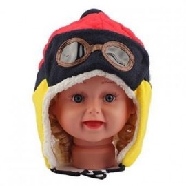 Lindo bebé de invierno para niños Niñas Niños Caliente Cap piloto aviador ganchillo Earflap Sombreros (Rojo) - Envío Gratuito