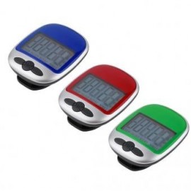 LCD saludable podómetro Monitor de Ejercicio Paso Contador Ayuda Dieta de Deportes Rojo EH - Envío Gratuito