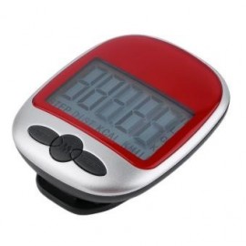 LCD saludable podómetro Monitor de Ejercicio Paso Contador Ayuda Dieta de Deportes Rojo - Envío Gratuito