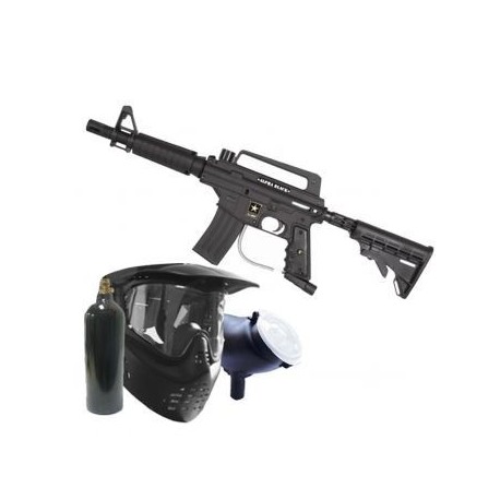 Gotcha Super Paquete Tippmann Alpha Black Camo Paintball Sp0 - Envío Gratuito