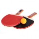 Tabla Par Tenis Ping Pong Paddle Raqueta Bate con 3 bolas de deportes al aire libre - Envío Gratuito