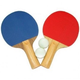 Juego de 2 Raquetas y 2 Pelotas de Ping-Pong-Multicolor - Envío Gratuito
