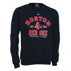 Sudadera Majestic Boston Red Sox-Azul Marino - Envío Gratuito