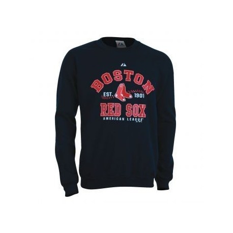 Sudadera Majestic Boston Red Sox-Azul Marino - Envío Gratuito