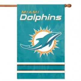 Miami Dolphins Applique Banner Flag - Envío Gratuito