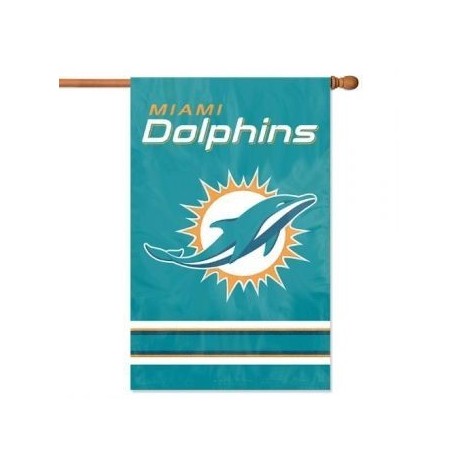 Miami Dolphins Applique Banner Flag - Envío Gratuito