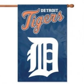 MLB Detroit Tigers Applique Banner Flag - Envío Gratuito