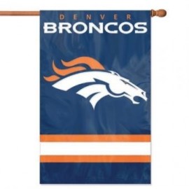 Denver Broncos Applique Banner Flag - Envío Gratuito